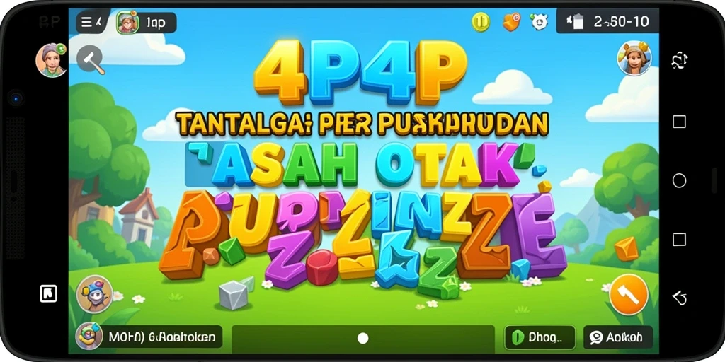 Tampilan gameplay puzzle yang menantang dan seru.