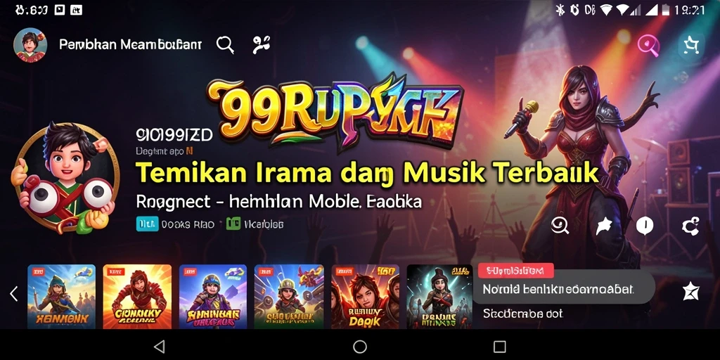 Tampilan permainan 99RP yang penuh warna dan dinamis.