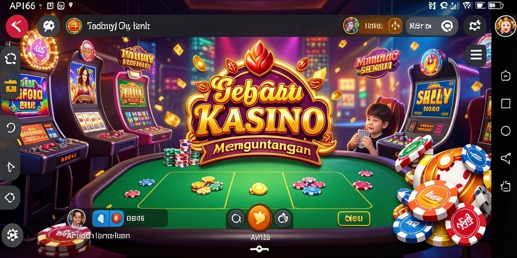 Tampilan gameplay seru dari API66 dengan grafis kasino yang menarik.