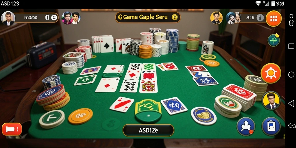 Tampilan gameplay Gaple yang menarik dan interaktif.
