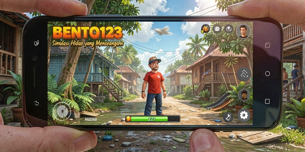 Tampilan gameplay BENTO123 dengan lingkungan yang detail dan menarik.