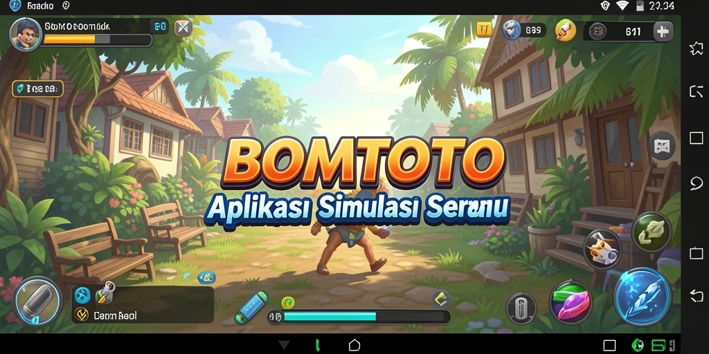 Screenshot utama menunjukkan gameplay <strong>BOMTOTO</strong> dalam aksi simulasinya yang menarik.