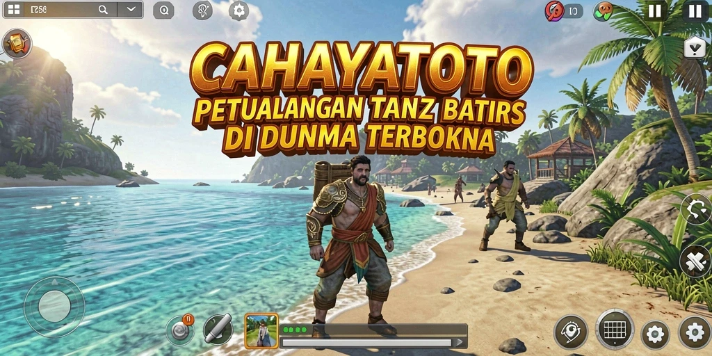 Screenshot gameplay menunjukkan petualangan mendalam di dunia terbuka yang menakjubkan.