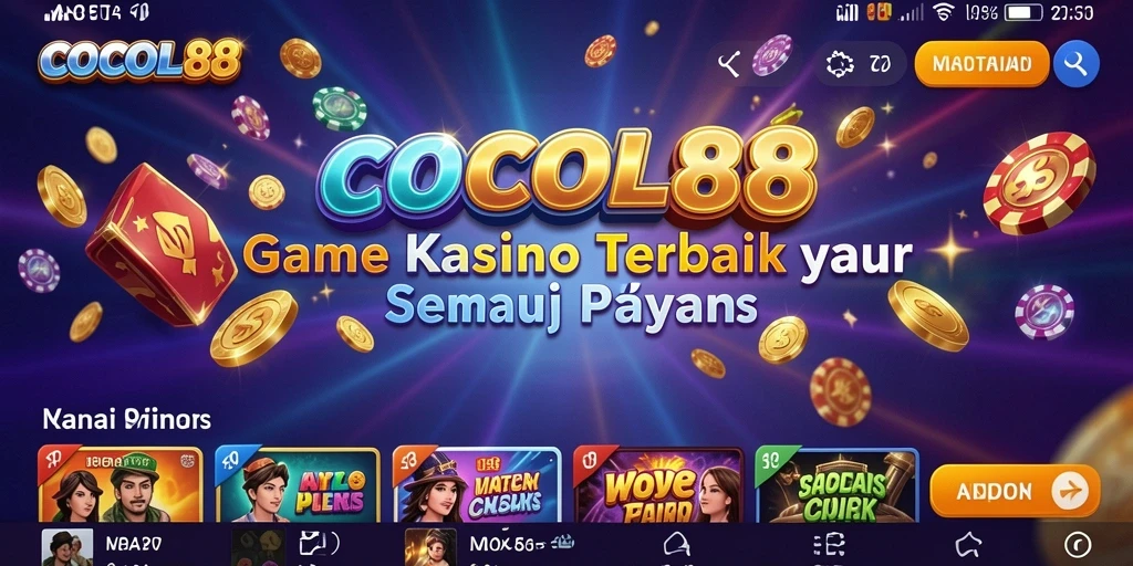 Tampilan gameplay Kasino COCOL88 yang menarik dan interaktif.
