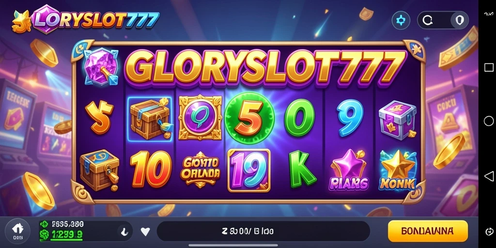 Tampilan permainan slot yang mengasyikkan di GLORYSLOT777.