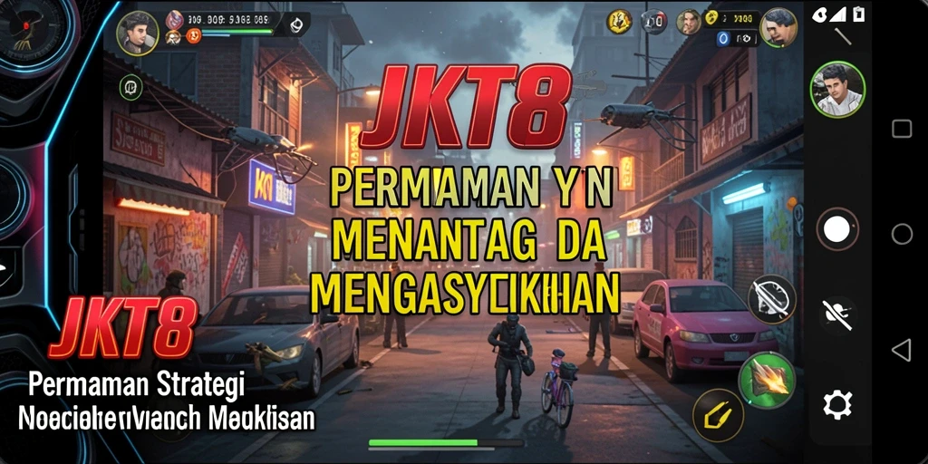 Gameplay JKT8 menampilkan pertempuran strategi yang intens.