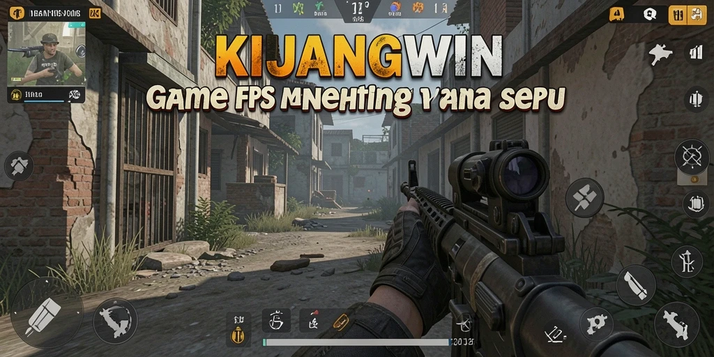 Screenshot KIJANGWIN menampilkan aksi mendebarkan dalam pertempuran FPS.