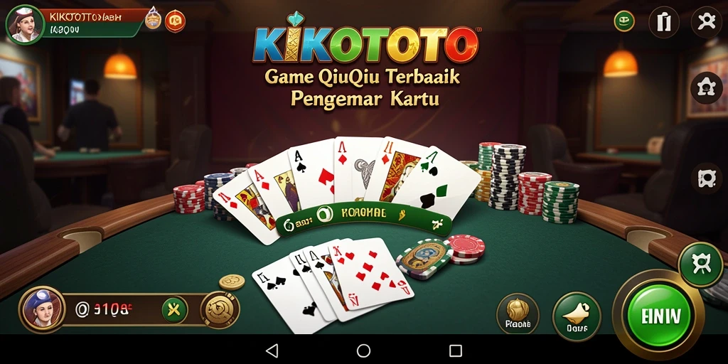 Tangkapan layar gameplay QIUQIU di KIKOTOTO dengan fitur menarik.