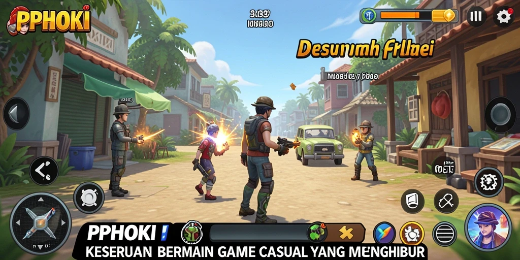Gameplay PPHOKI yang seru dan penuh warna.