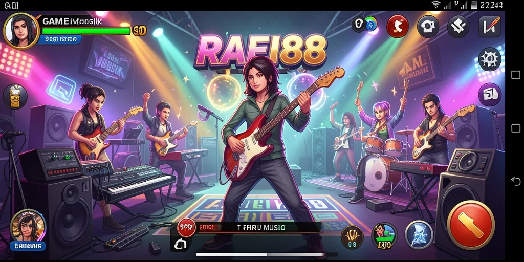 Tampilan gameplay menampilkan seru dan interaktifnya permainan musik.