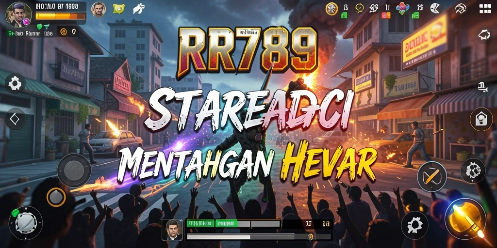 Tampilan gameplay menegangkan dalam strategi pertempuran RR789.