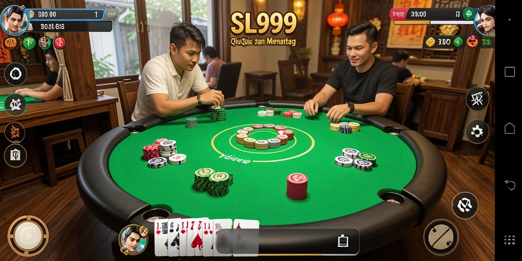 Screenshot gameplay QiuQiu yang menampilkan aksi mendebarkan.