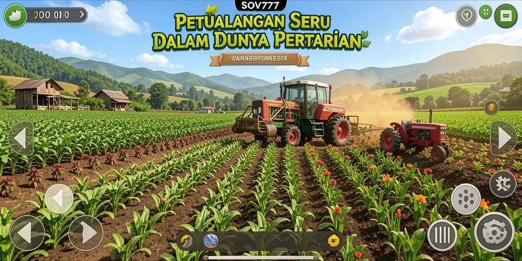 Screenshot gameplay SOV777 menampilkan keindahan pertanian yang hidup.