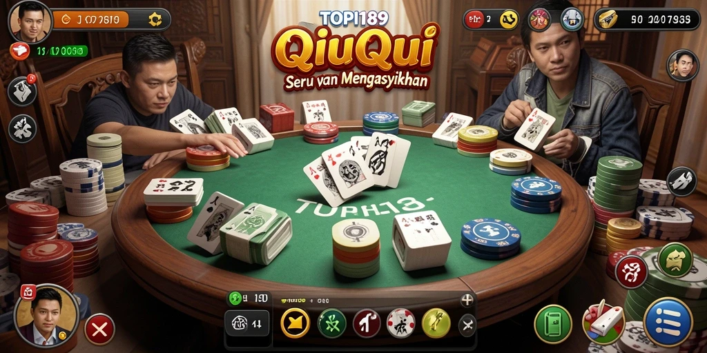 Gameplay QiuQiu yang seru dan mendebarkan di TOPI189.