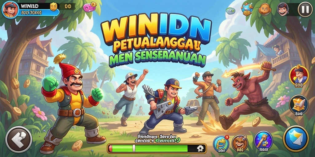 Tampilan gameplay seru dari WINIDN yang penuh tantangan.